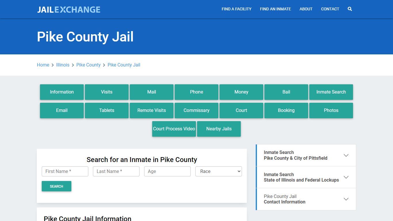 Pike County Jail Roster Lookup, IL, Inmate Search - Jail Exchange